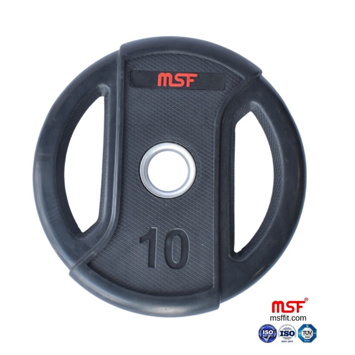 Weight Plate Dual Grip Olympic TPR Coated