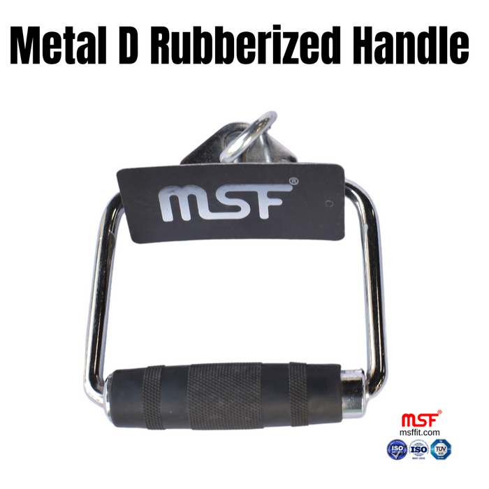 Metal D Rubberized Handle