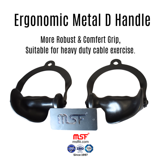 Ergonomic Metal D Handle (Pair)