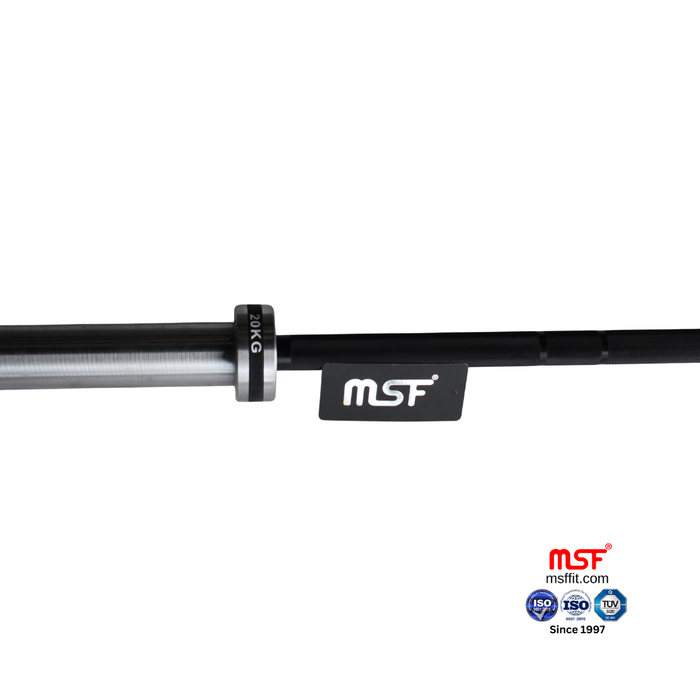 Olympic Barbell Black and Crome Color