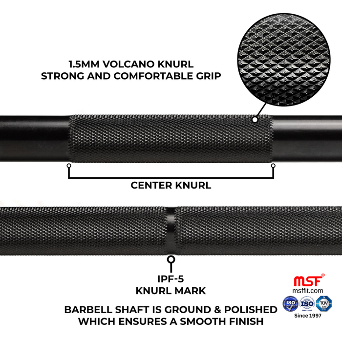 Olympic Barbell Black and Crome Color