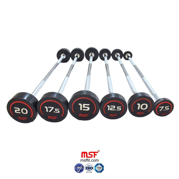 Fix Straight Barbell TPR Coated