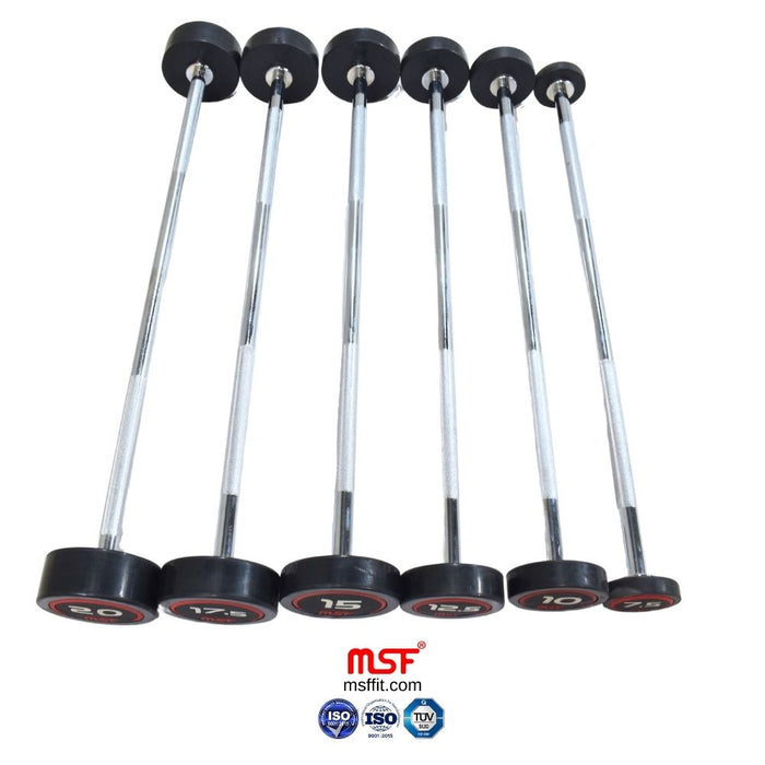 Fix Straight Barbell TPR Coated