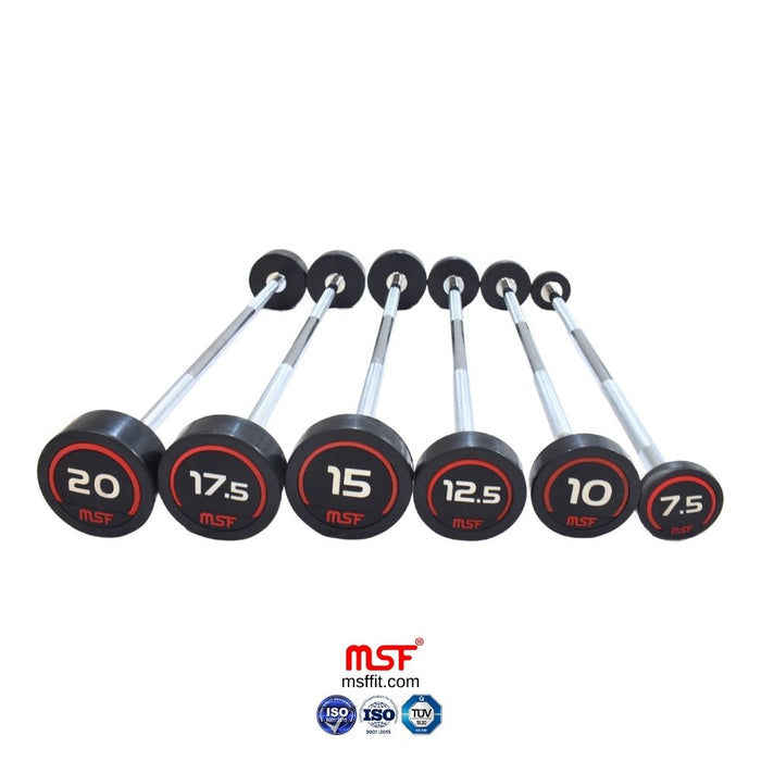 Fix Straight Barbell TPR Coated