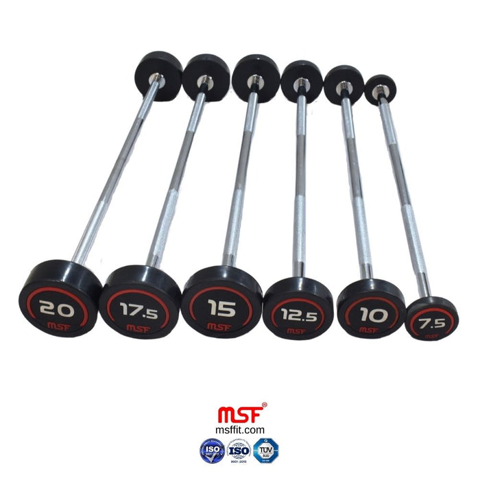 Fix Straight Barbell TPR Coated