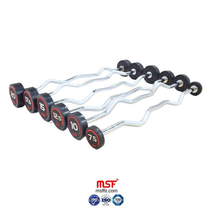 Fix E-Z (Zig Zag) Barbell TPR Coated