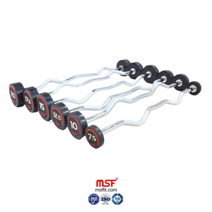 Fix E-Z (Zig Zag) Barbell TPR Coated