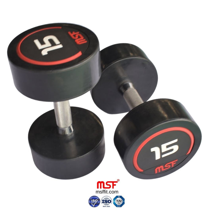 Dumbbell Round TPR Coated