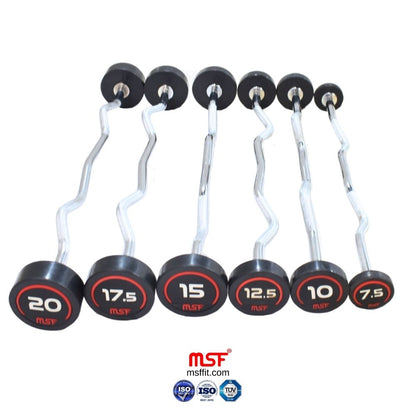 Fix E-Z (Zig Zag) Barbell TPR Coated