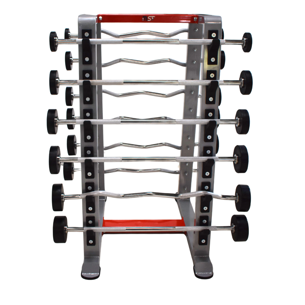 Fixed Barbell Stand with Rubber Molded Hooks
