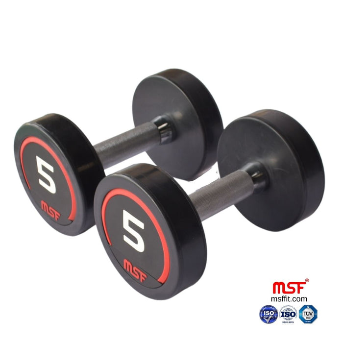 Dumbbell Round TPR Coated