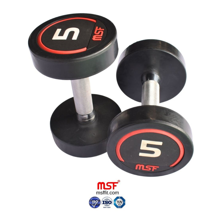 Dumbbell Round TPR Coated