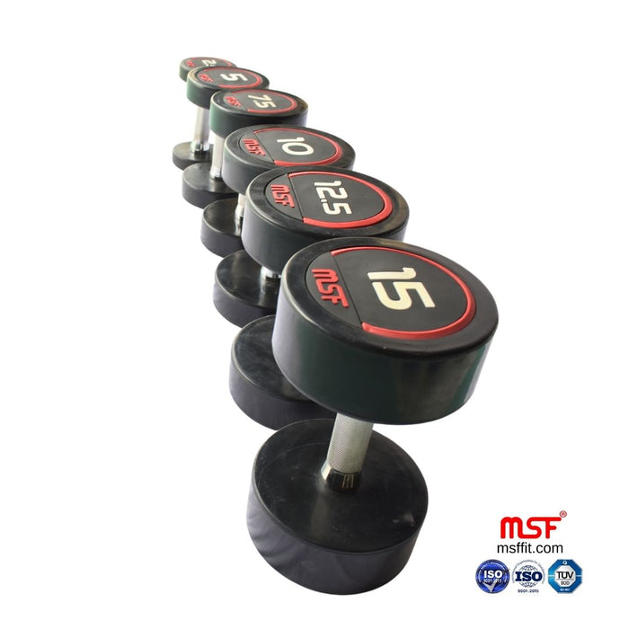 Dumbbell Round TPR Coated