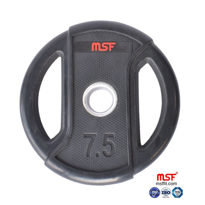 Weight Plate Dual Grip Olympic TPR Coated