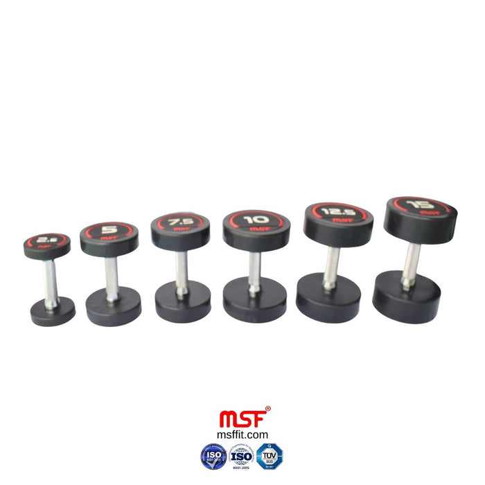 Dumbbell Round TPR Coated