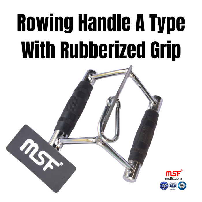 Rowing Handle A Type With Rubberized Grip