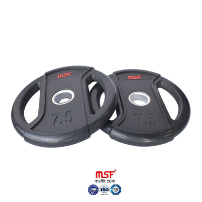 Weight Plate Dual Grip Olympic TPR Coated