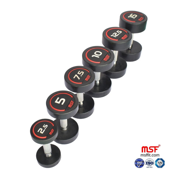 Dumbbell Round TPR Coated