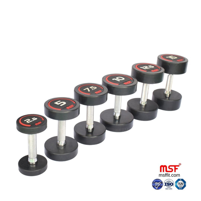 Dumbbell Round TPR Coated