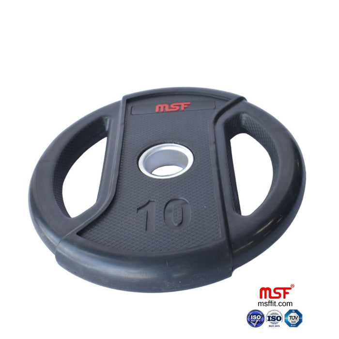 Weight Plate Dual Grip Olympic TPR Coated