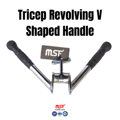 Tricep Revolving Solid V-Handle (Imported)