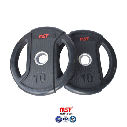 Weight Plate Dual Grip Olympic TPR Coated