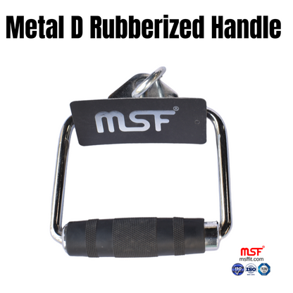 Metal D Rubberized Handle