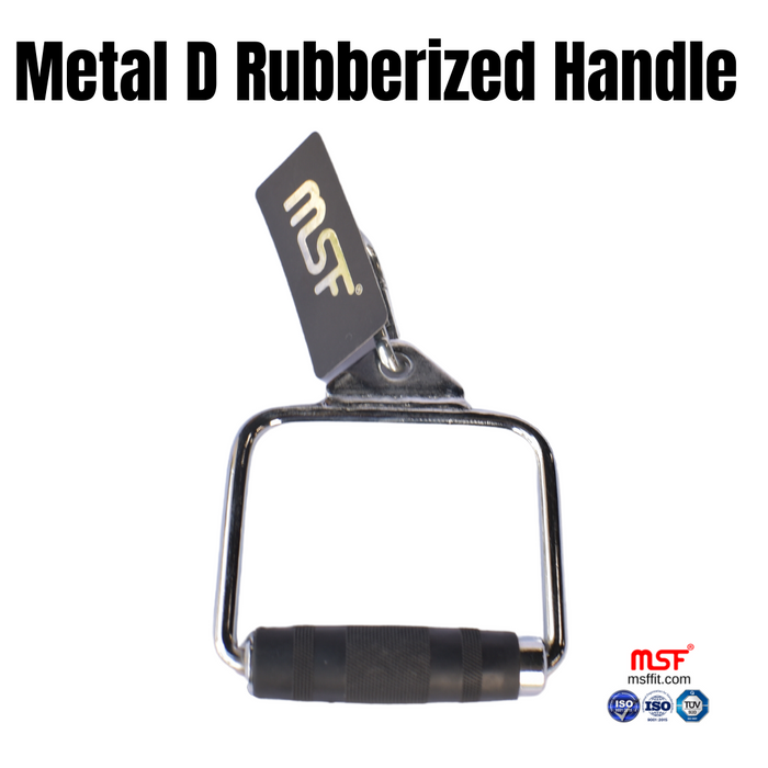 Metal D Rubberized Handle