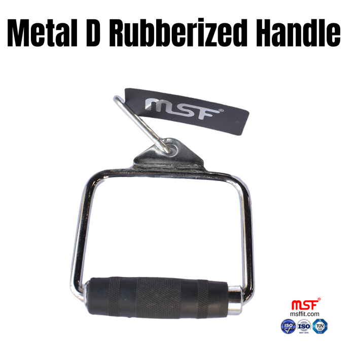Metal D Rubberized Handle