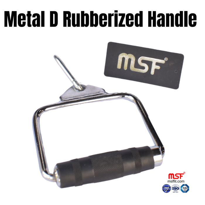 Metal D Rubberized Handle