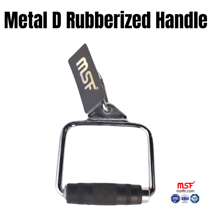 Metal D Rubberized Handle