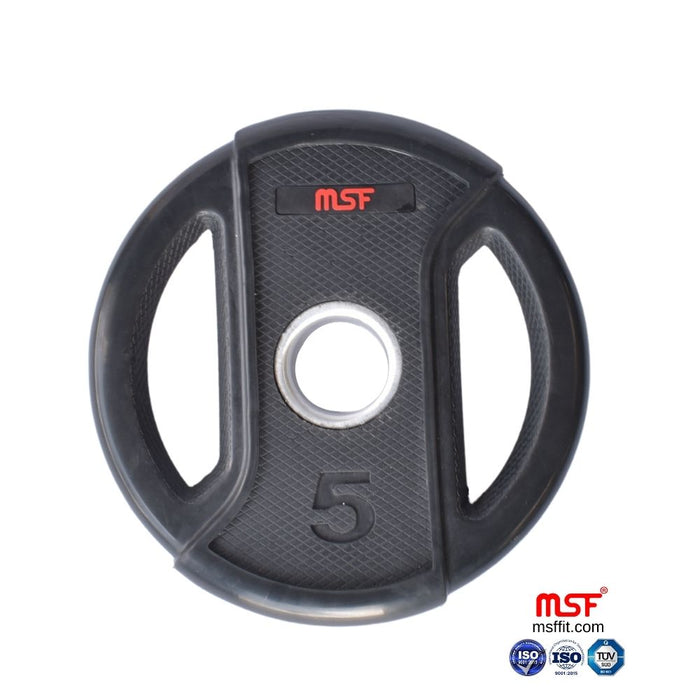Weight Plate Dual Grip Olympic TPR Coated