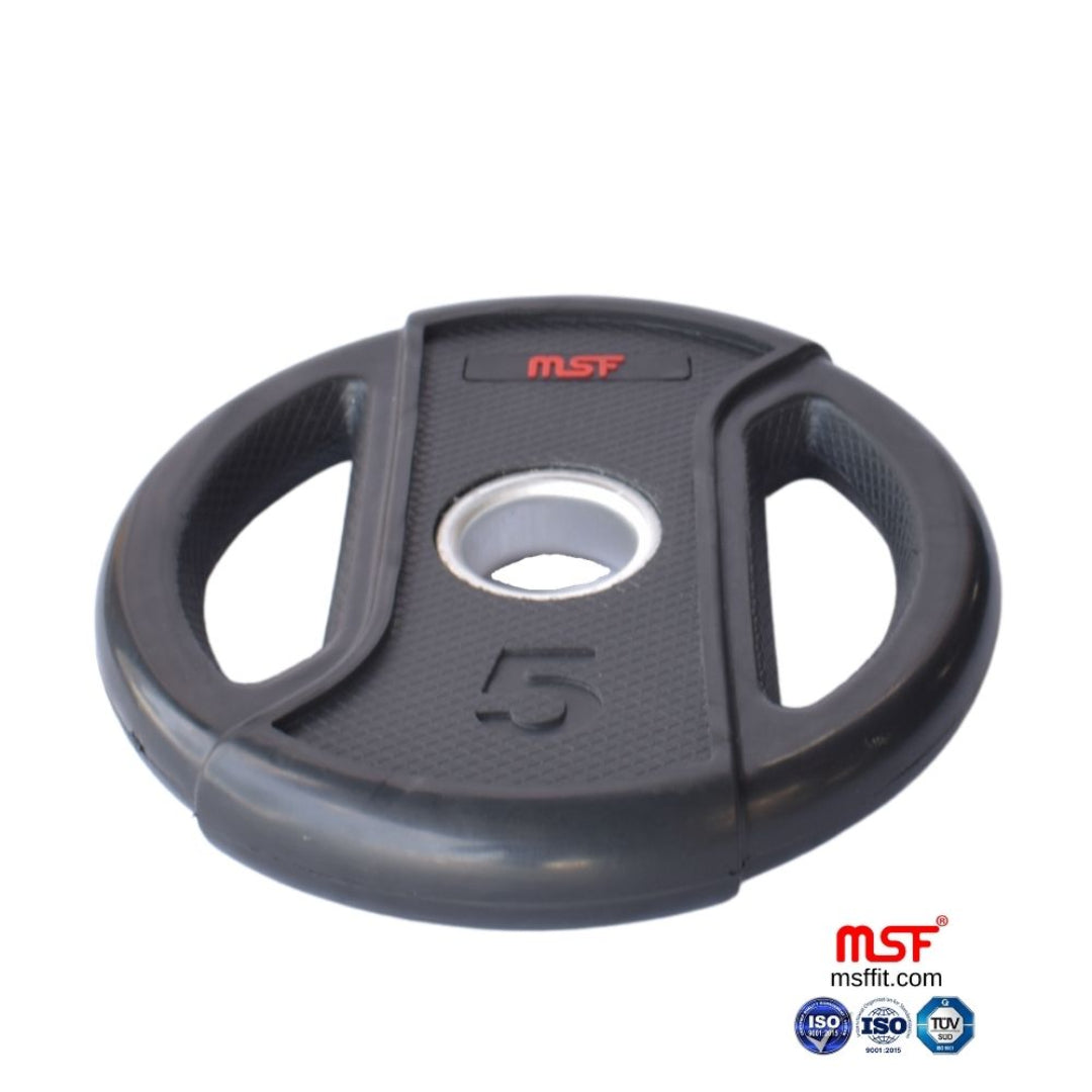 Weight Plate Dual Grip Olympic TPR Coated