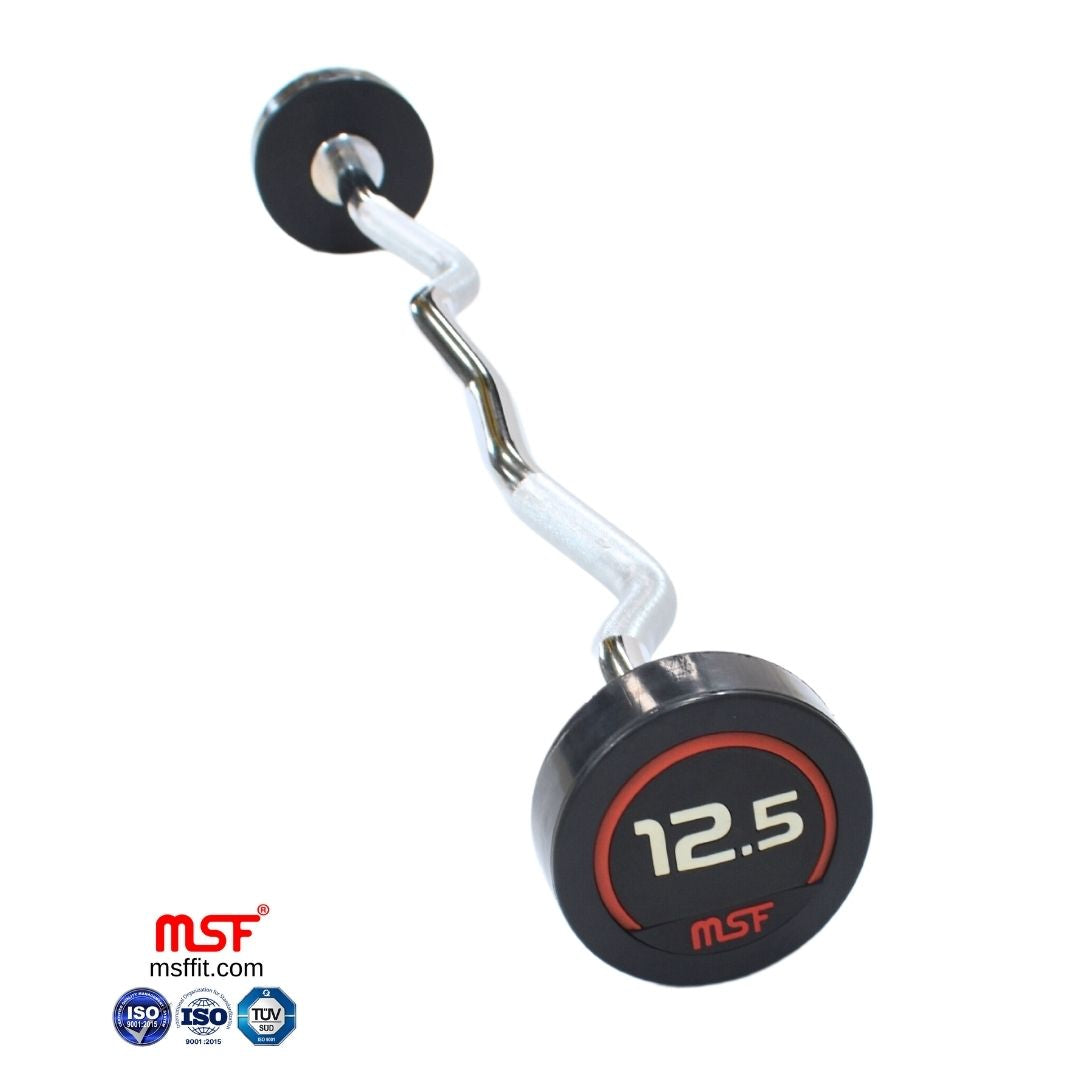Fix E-Z (Zig Zag) Barbell TPR Coated — MSFFIT