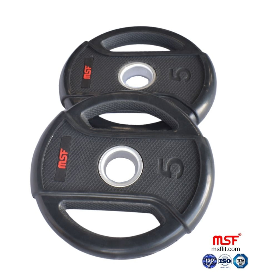 Weight Plate Dual Grip Olympic TPR Coated