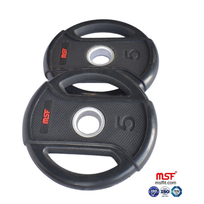 Weight Plate Dual Grip Olympic TPR Coated