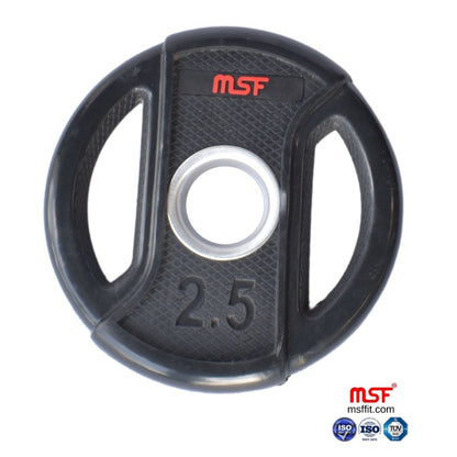 Weight Plate Dual Grip Olympic TPR Coated