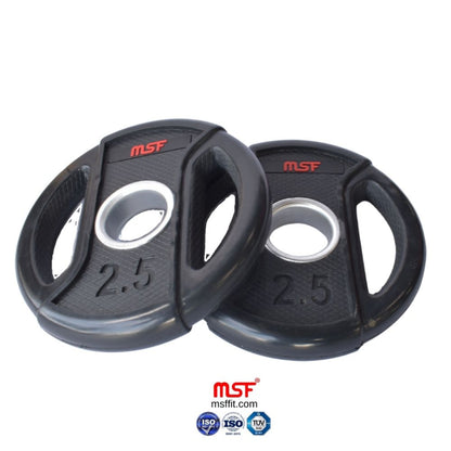 Weight Plate Dual Grip Olympic TPR Coated