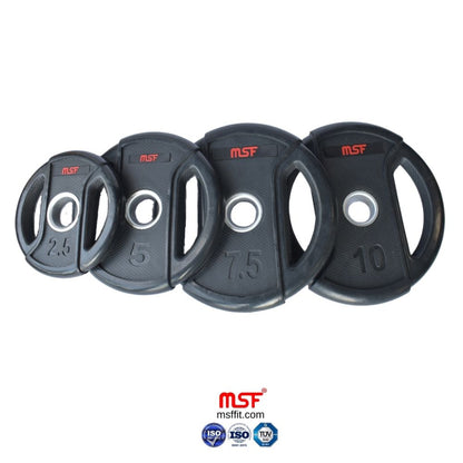 Weight Plate Dual Grip Olympic TPR Coated