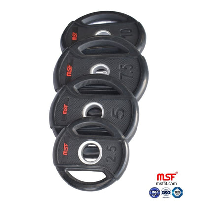 Weight Plate Dual Grip Olympic TPR Coated