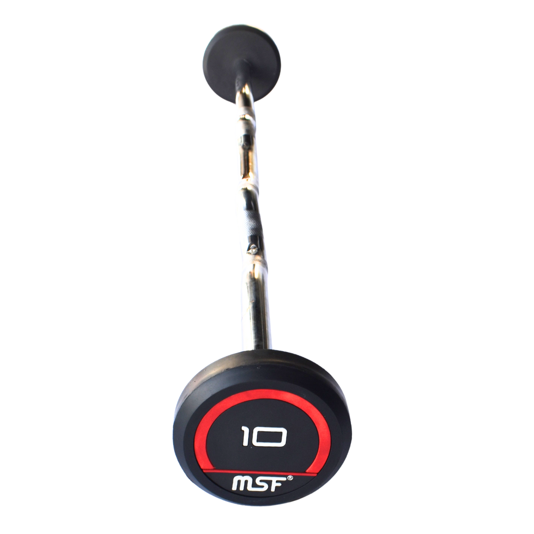 Fixed Barbell E-Z  Rubber Coated (Imported)