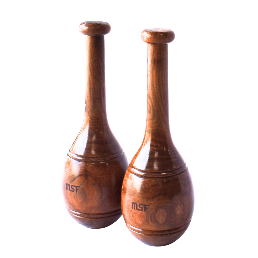 Wooden Indian Clubs (Mugdar)