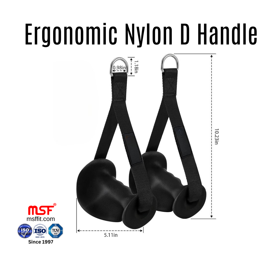 Ergonomic Nylon D Handle (Pair)