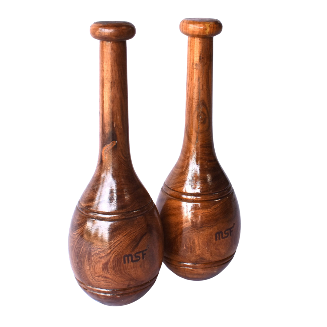 Wooden Indian Clubs (Mugdar)