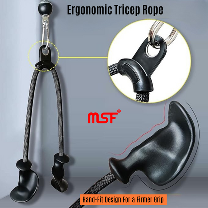 Ergonomic Triceps Rope