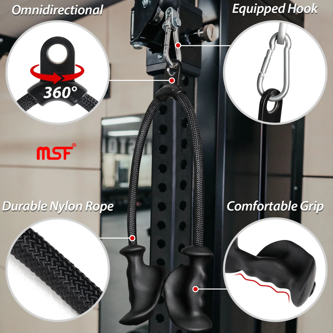 Ergonomic Triceps Rope