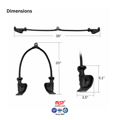 Ergonomic Triceps Rope