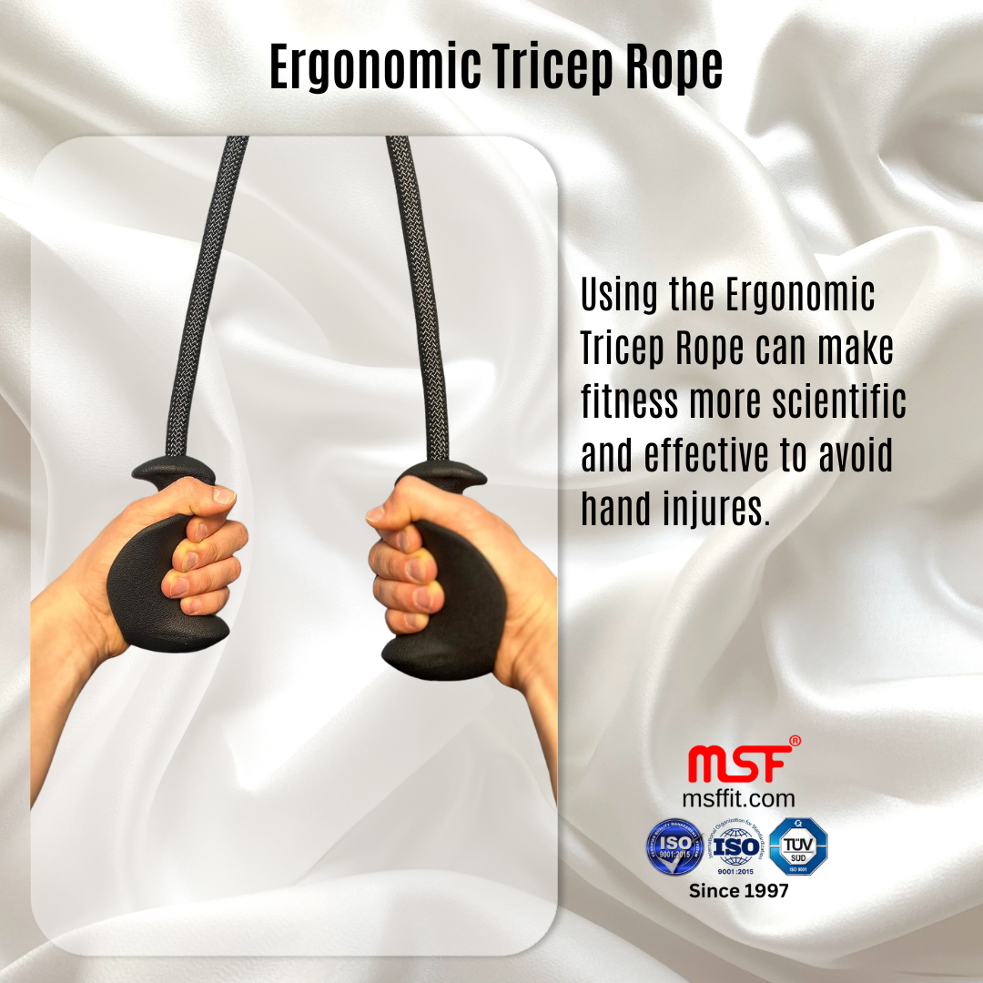 Ergonomic Triceps Rope