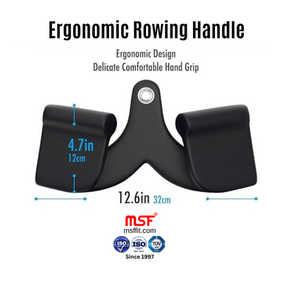 Ergonomic Rowing Mag Handle (12.6 inches Length)