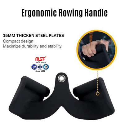 Ergonomic Rowing Mag Handle (12.6 inches Length)